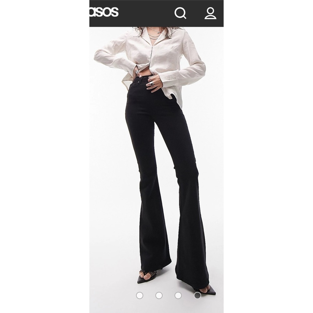 ASOS Black Denim Flares